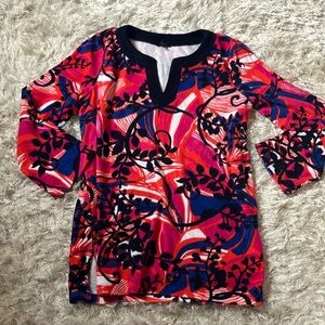 Talbots plush terry tunic top or beach cover up EUC M
